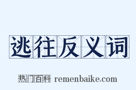 逃往反义词是什么意思的图片